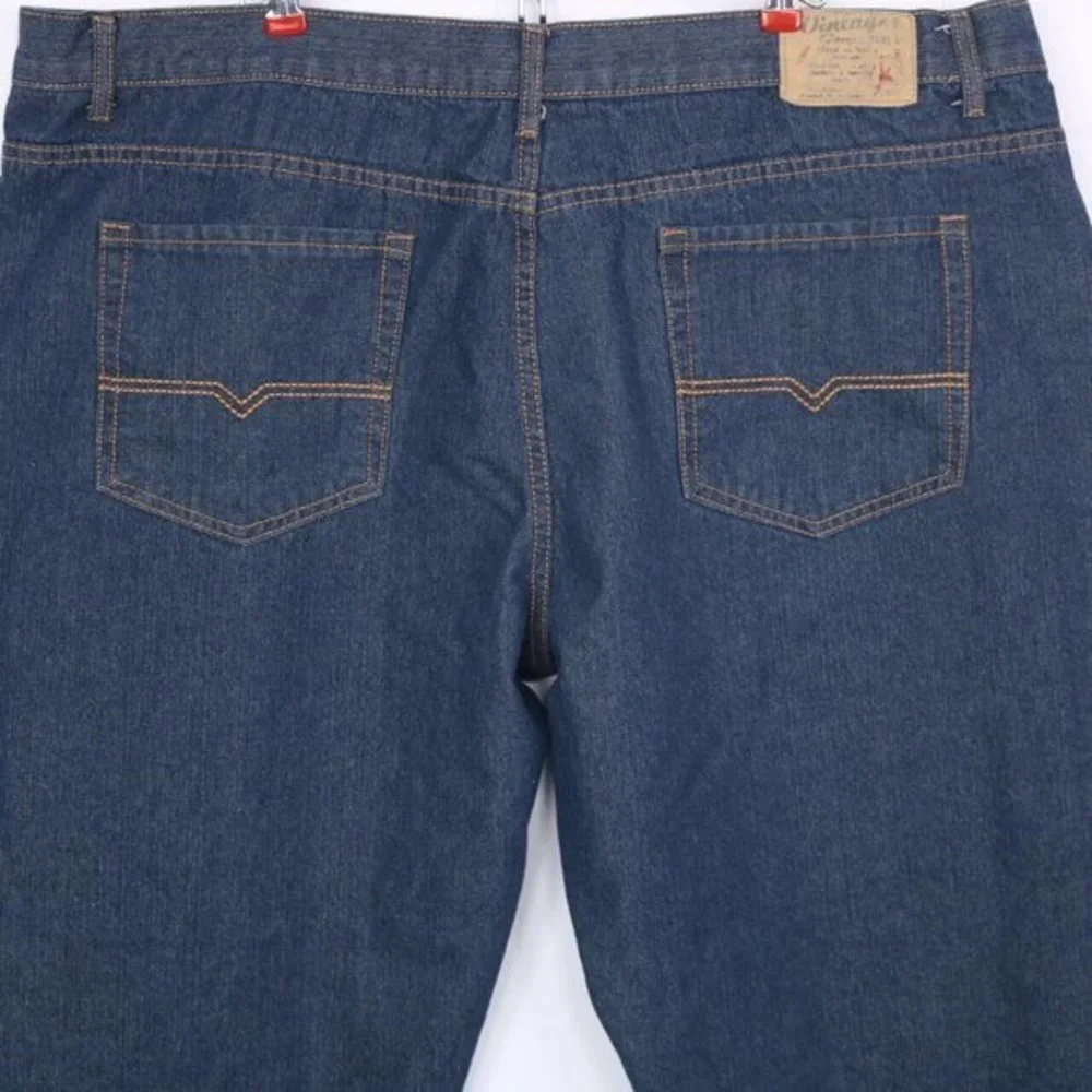 Vintage Genes 1891 Slim Straight Jeans Dark‎ 48 X 32 Actual 45 X 30